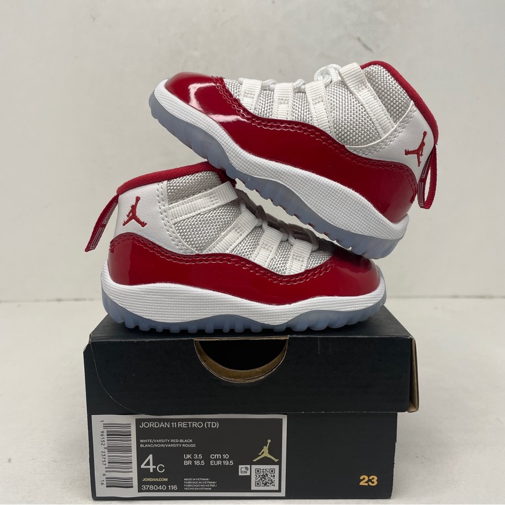 Nike Air Jordan 11 Retro TD “Cherry” 2023 - Picture 1 of 4